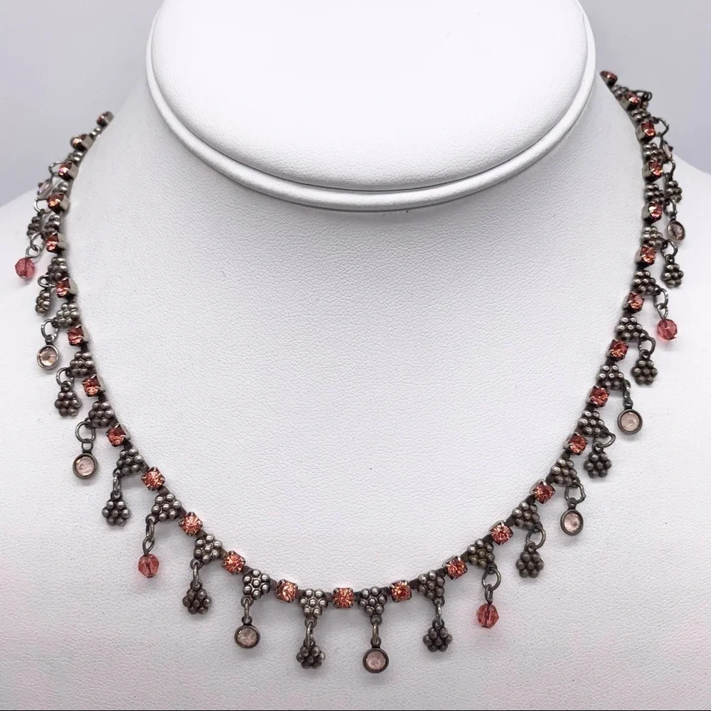 Sorrelli Crystal Dangle Silver Necklace